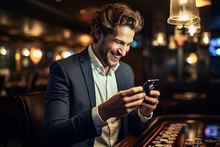Mobile phone screen showing naga1001 login deposit options with DANA, OVO, GoPay, and QRIS buttons